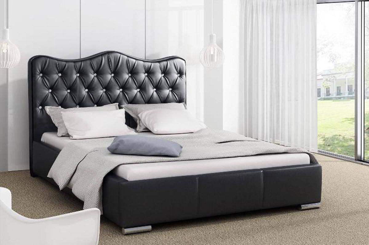 Eleganckie łóżko tapicerowane